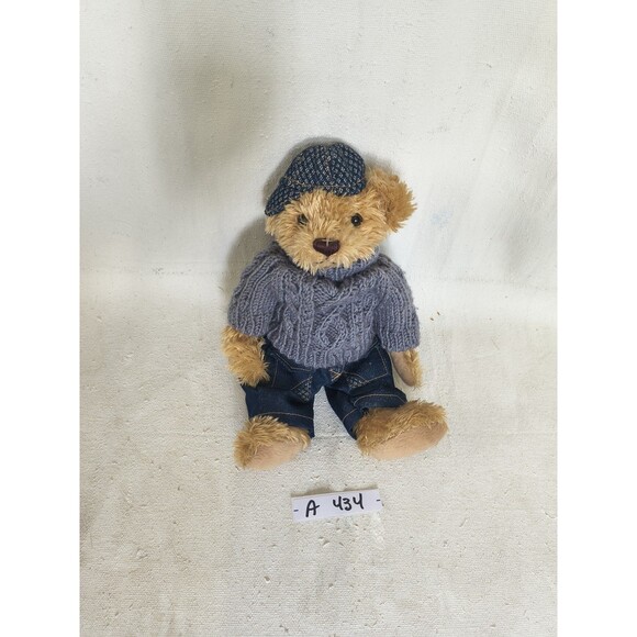 Rich Other - Rich Brand Classic Plush Teddy Bear With Jeans A Sweater And A Ball Cap